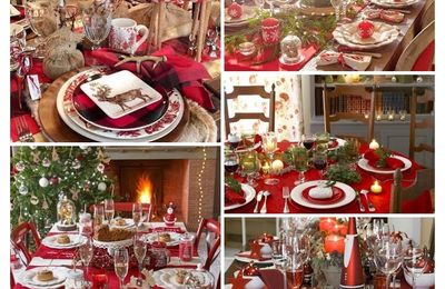 Revéillon de Noël...les décos de table...