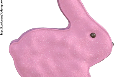 Tube de lapin rose (render-image)