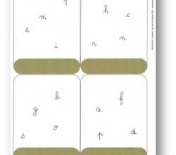 Batalettres cursive - apprentissage des lettres de l'alphabet