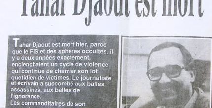 Hommage à Tahar Djaout