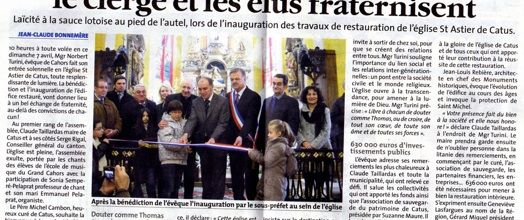 Article du journal "La Vie Quercynoise"