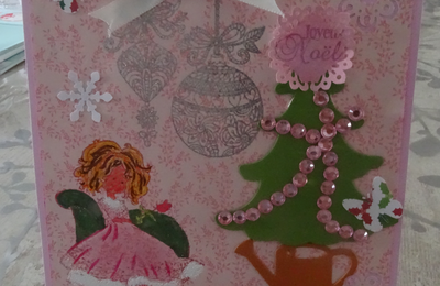 Carte de Noël thème princesse