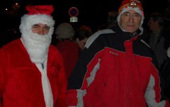Notre président, chauffeur du  père Noël à La Vergne!