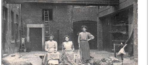Ans - photo ancienne - des meunières au travail