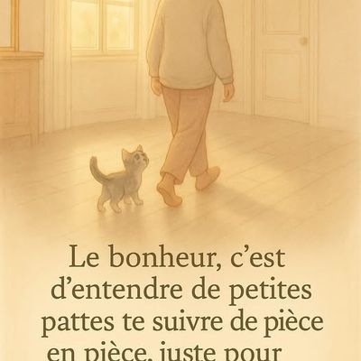 Quatre petites pattes qui te suivent partout