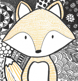 Renard à motifs