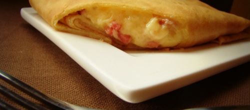 Crêpes fourrées au jambon/Comté