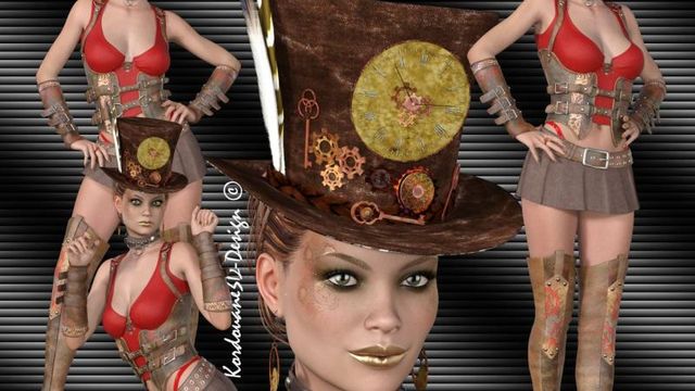 Edouarlise (tube femme steampunk-png)
