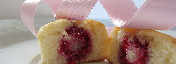 Financiers coeur de framboise