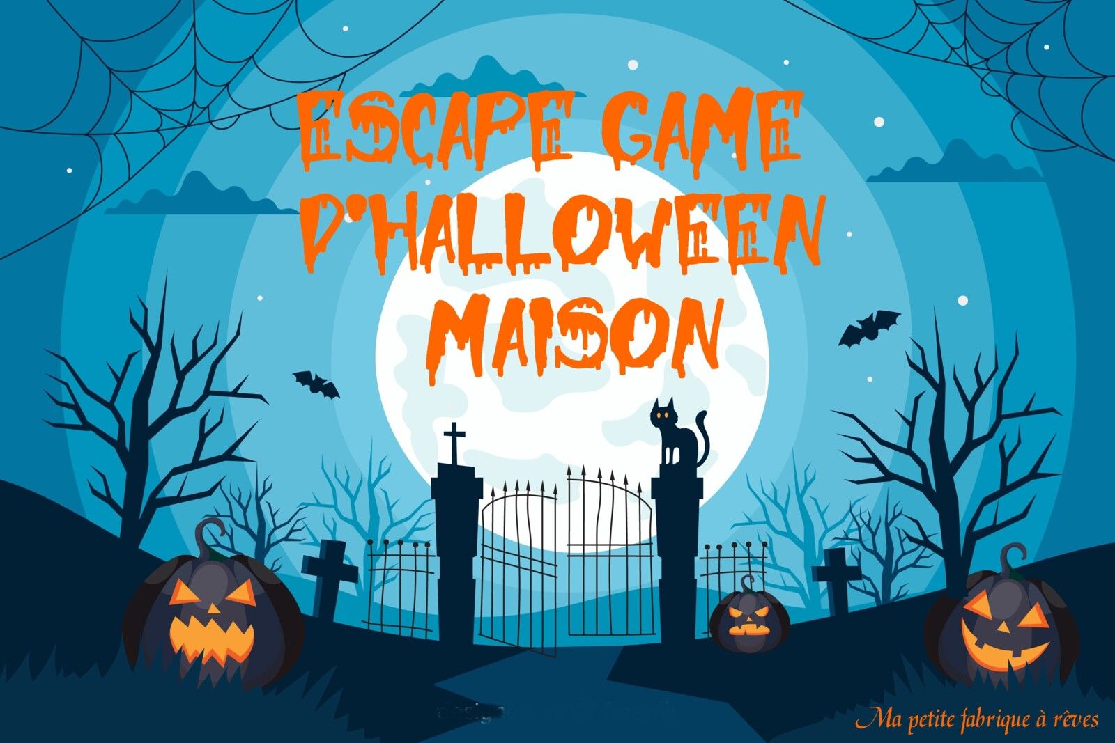 Escape game d'Halloween maison gratuit à imprimer
