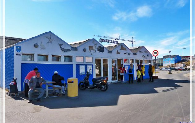 Marché pour la viande et pour le poisson, Qimatulivik : "Lieu de stockage" - Sisimiut - Groenland