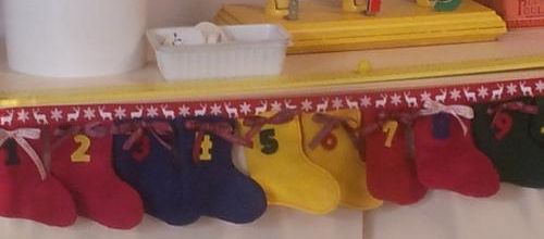 Chaussettes pour le mois de décembre