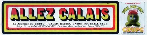 Allez Calais le Journal du Crufc n°16 Saison 1981/1982