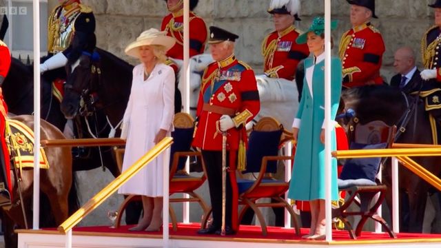 Trooping the color