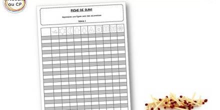 Fiches de suivi pour le jeu des allumettes