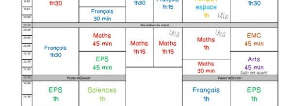 Emploi du temps CE2_2017