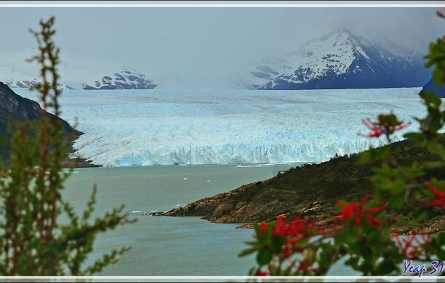 Le Brazo Rico du Lago Argentino avec le glacier Perito Moreno et le Cerro du même nom - Patagonie - Argentine