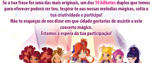 Winx Club em Concerto : Les affiches et la présentation