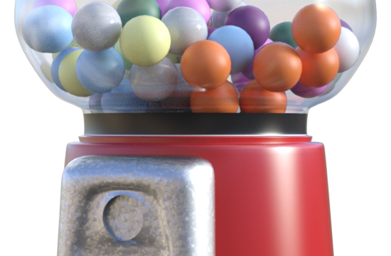 Tube de distributeur de bonbons (render-image)