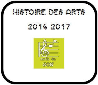 HDA - Histoire des arts et de la musique - fiches élèves - 2016 2017