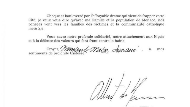 Solidarité du  prince de Monaco