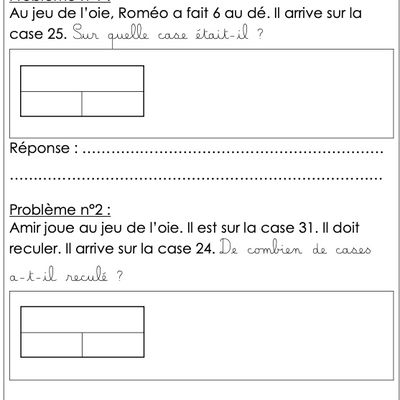 Problèmes CP (fiche 4)