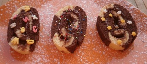 Le roulé marbré au nutella 