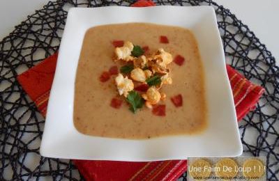 Velouté de maïs au chorizo