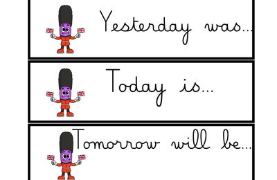 AFFICHAGE JOUR MOIS ANGLAIS