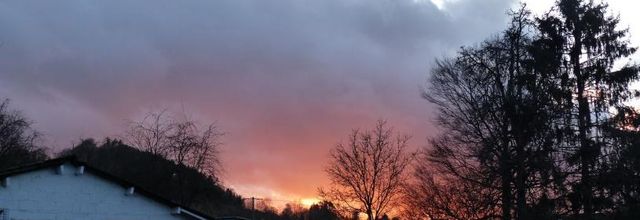Couleurs du ciel et qui va là?