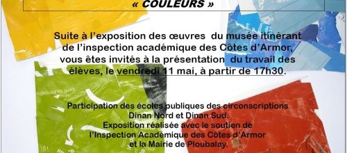 EXPOSITION des travaux d'enfants à la galerie d'art de l'école du 11 au 27 mai