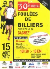 Les Foulées de Billiers - Mardi 15 août 2017