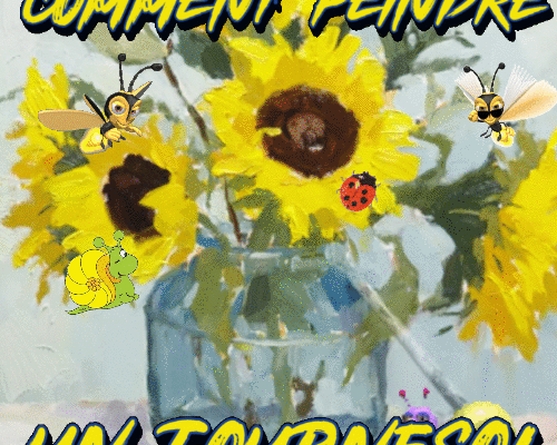 Dessin et peinture - vidéo 4278 : Comment peindre une nature morte aux tournesols ? - huile ou acrylique. 