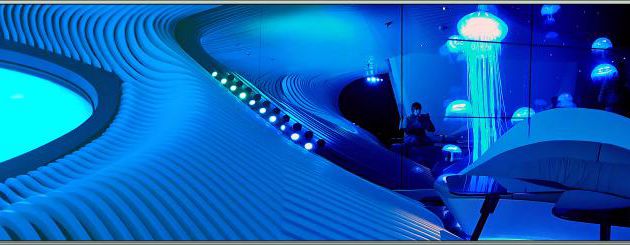 Le Salon Immersif Blue Eye du navire Le Bellot