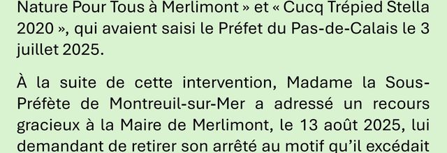 ACCES AUX ESPACES NATURELS COMMUNAUX DE MERLIMONT