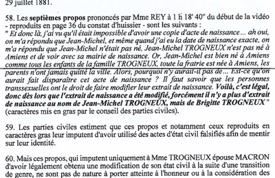 Rey-Roy(Jegousse) Vs Macron-Trogneux : le jugement
