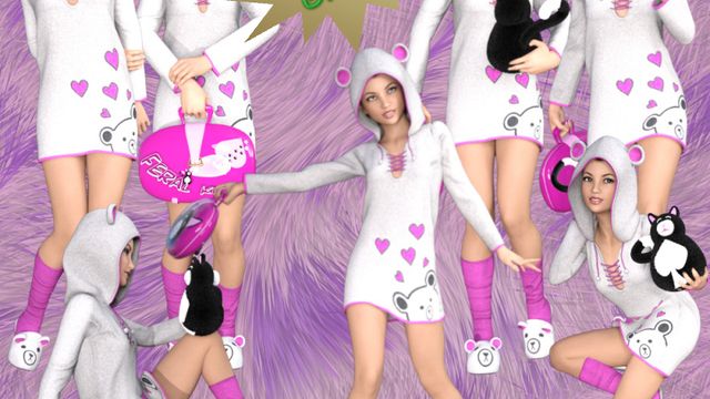 Tube femme câline (poser-render)