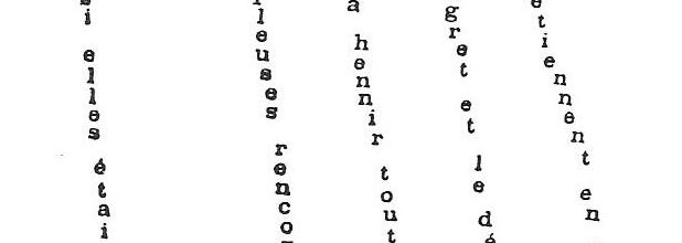 Il pleut (Calligramme de Guillaume Apollinaire)