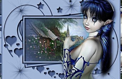 Tout en bleu...