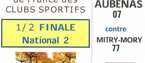 Championnat de France des clubs sportifs : ESB DES VALLEES 1/2 FINALE