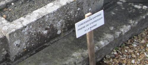 Concessions funéraires arrivées à expiration