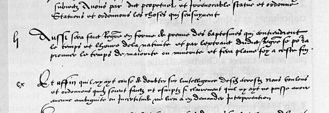 Signature de l'ordonnance de Villers-Cotterêts