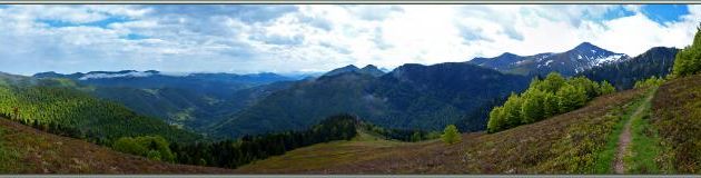 Randonnée à Couledoux, à la limite Haute-Garonne / Ariège vers Pale Grande / Piéjau : Panorama sur le Pic de la Calabasse (2210 m) et le Couserans