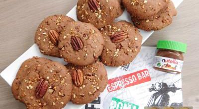 Cookies au nutella et noix de pécan