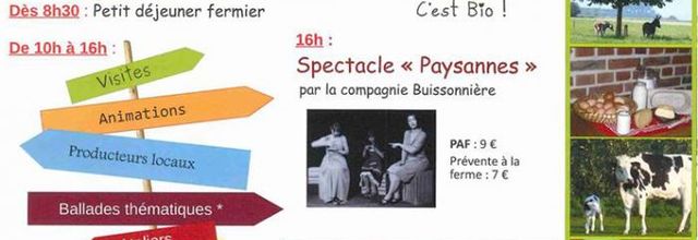 Portes ouvertes à la ferme du Buis, Barry (B) le 28 juin