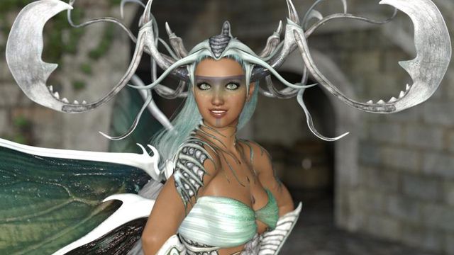 Portrait de femme fantasy (Daz Studio)