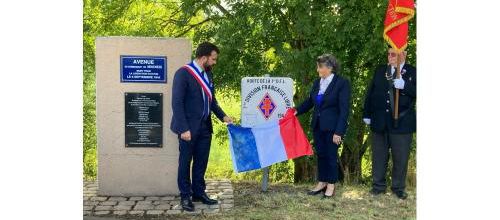 * 9 septembre 2024 : un nouveau panneau sur  "la route de la 1ère DFL"  inauguré à Autun en Saône et Loire