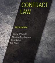E book download free for android Contract Law by Lindy Willmott, Sharon Christensen, Des Butler, Bill Dixon