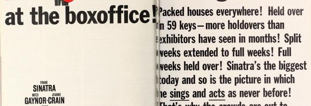 BOX OFFICE USA DU 25 SEPTEMBRE 1957 AU 1er OCTOBRE 1957