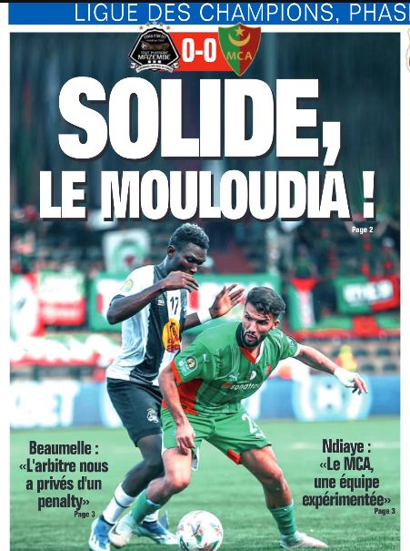 Mardi 26.11.2024 à Lubumbashi Ligue des Champions Africaine Phase de Poule 1ère Journée TP Mazembe (RD Congo)-MCA 0-0